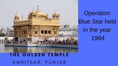 Operation Blue Star in Golden Temple Amritsar, Punjab
